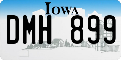 IA license plate DMH899