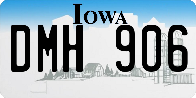IA license plate DMH906