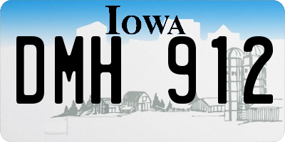 IA license plate DMH912