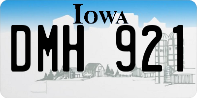 IA license plate DMH921