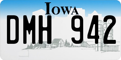 IA license plate DMH942