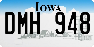 IA license plate DMH948