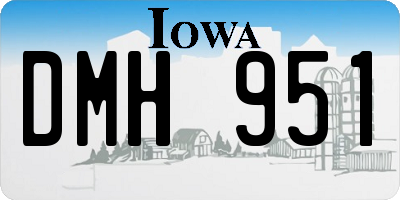 IA license plate DMH951