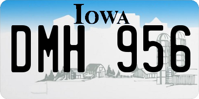 IA license plate DMH956