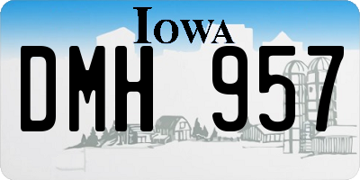 IA license plate DMH957