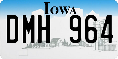 IA license plate DMH964