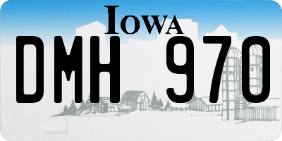 IA license plate DMH970