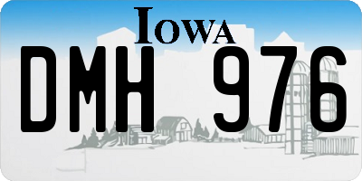 IA license plate DMH976