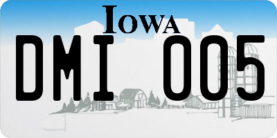 IA license plate DMI005