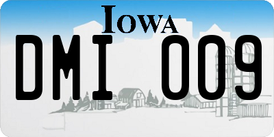 IA license plate DMI009