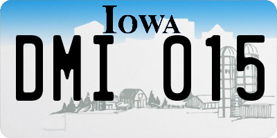 IA license plate DMI015