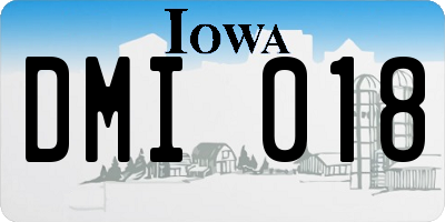 IA license plate DMI018