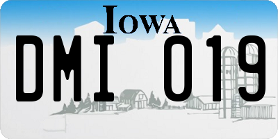 IA license plate DMI019