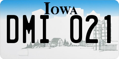 IA license plate DMI021