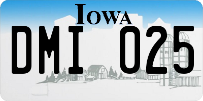IA license plate DMI025