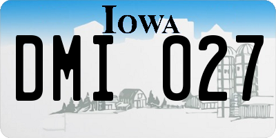 IA license plate DMI027