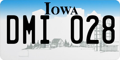 IA license plate DMI028
