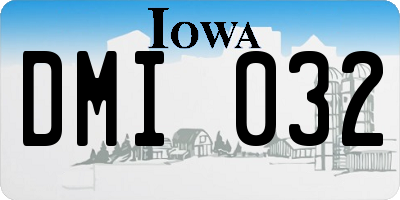 IA license plate DMI032
