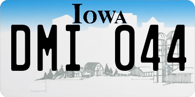 IA license plate DMI044
