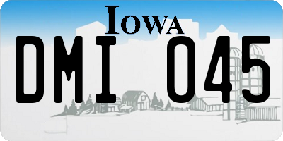 IA license plate DMI045