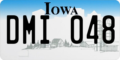 IA license plate DMI048
