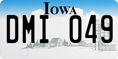IA license plate DMI049