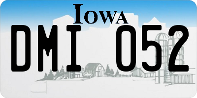 IA license plate DMI052