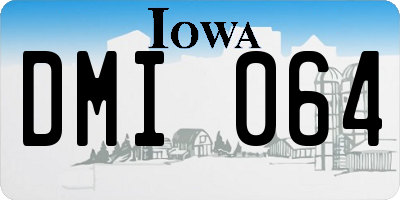 IA license plate DMI064