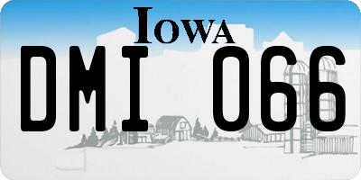 IA license plate DMI066