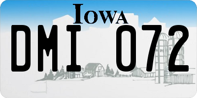 IA license plate DMI072