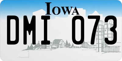 IA license plate DMI073