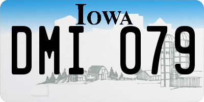 IA license plate DMI079