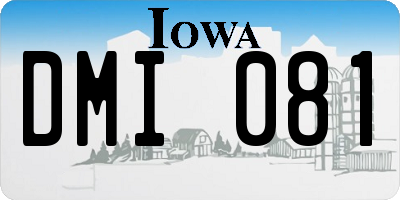 IA license plate DMI081