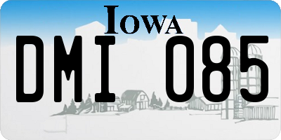 IA license plate DMI085