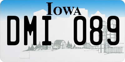 IA license plate DMI089