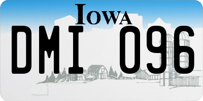 IA license plate DMI096