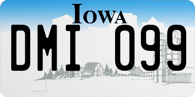 IA license plate DMI099