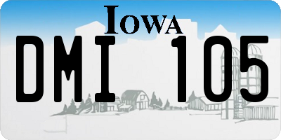 IA license plate DMI105