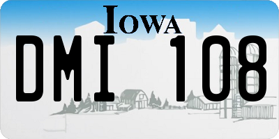 IA license plate DMI108