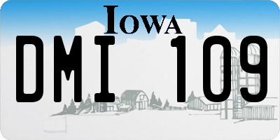 IA license plate DMI109