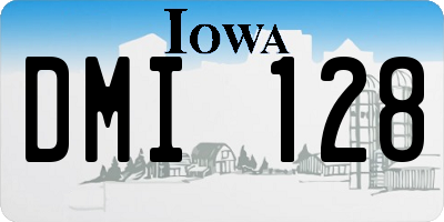 IA license plate DMI128