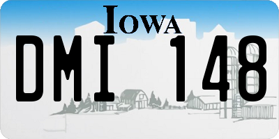 IA license plate DMI148