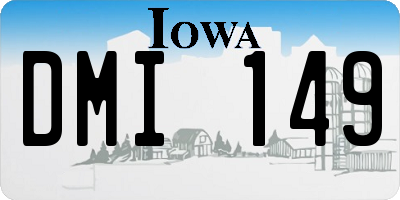 IA license plate DMI149