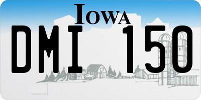 IA license plate DMI150