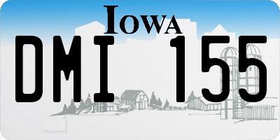 IA license plate DMI155