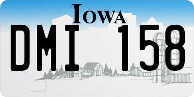 IA license plate DMI158