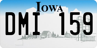 IA license plate DMI159