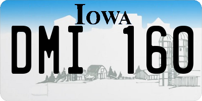 IA license plate DMI160