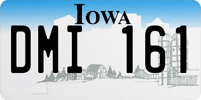 IA license plate DMI161