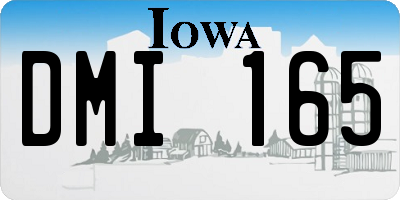 IA license plate DMI165